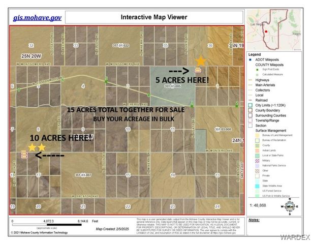 3 Lots W Gateway Acres Road, Dolan Springs, AZ 86441