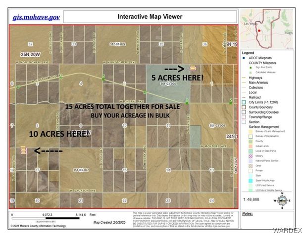3 Lots W Gateway Acres Road, Dolan Springs, AZ 86441