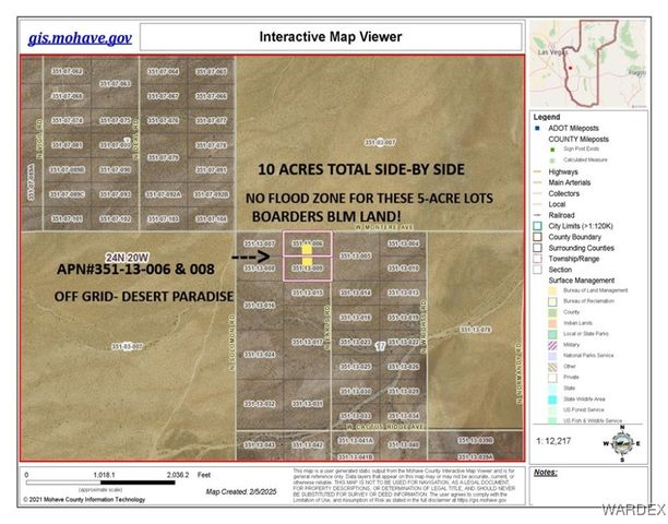 3 Lots W Gateway Acres Road, Dolan Springs, AZ 86441