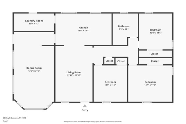 206 Maple St, Adams, TN 37010