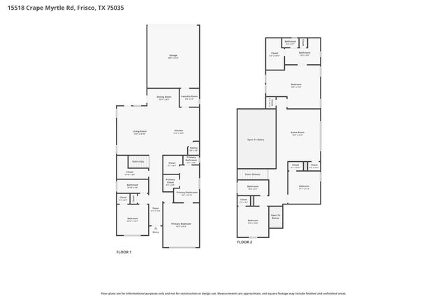 15518 Crape Myrtle Road, Frisco, TX 75035