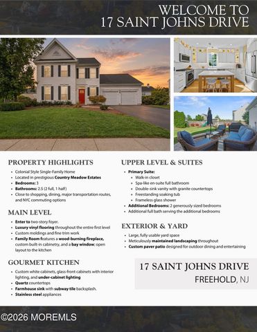 17 Saint Johns Drive, Freehold, NJ 07728