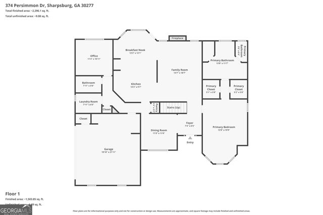 374 Persimmon Drive, Sharpsburg, GA 30277
