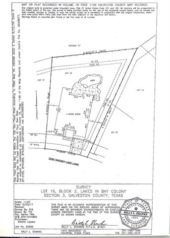 2885 Smokey Lake Lane, League City, TX 77539