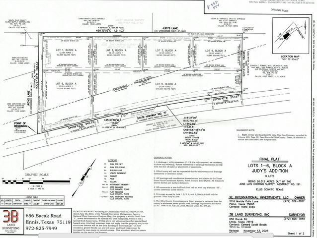 Lot 3 Judy's Lane, Italy, TX 76651