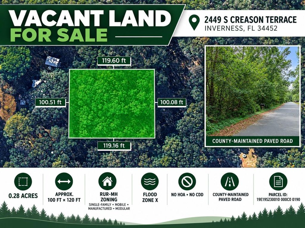 2449 S CREASON TERRACE, Inverness, FL 34452
