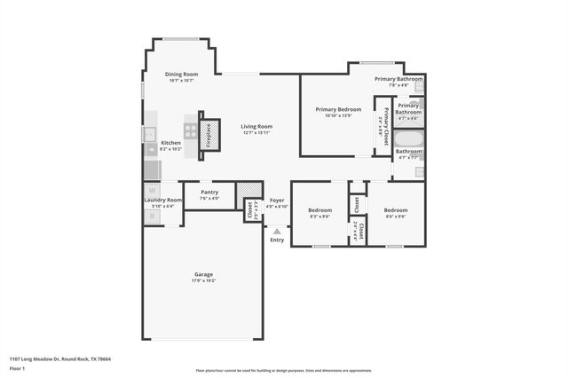 1107 Long Meadow DR, Round Rock, TX 78664