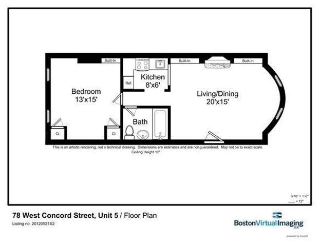 78 W Concord St 5, Boston, MA 02118