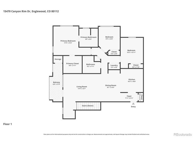 15470 Canyon Rim Dr 202, Englewood, CO 80112