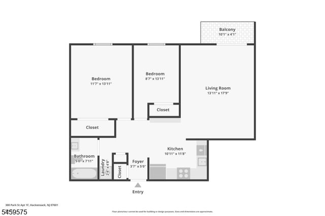 300 Park St 1F, Hackensack City, NJ 07601