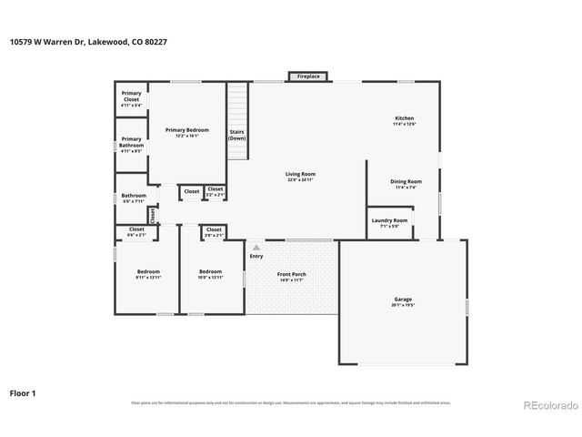 10579 W Warren Dr, Lakewood, CO 80227