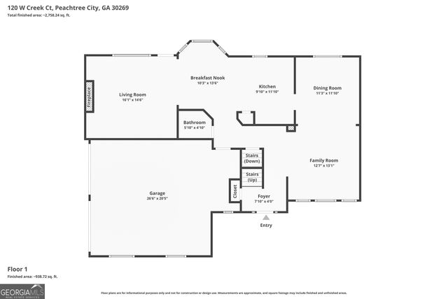 120 W Creek Court, Peachtree City, GA 30269