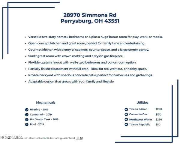 28970 Simmons Road, Perrysburg, OH 43551