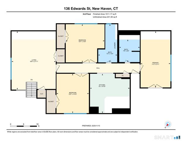 136 Edwards Street 3rd fl, New Haven, CT 06511