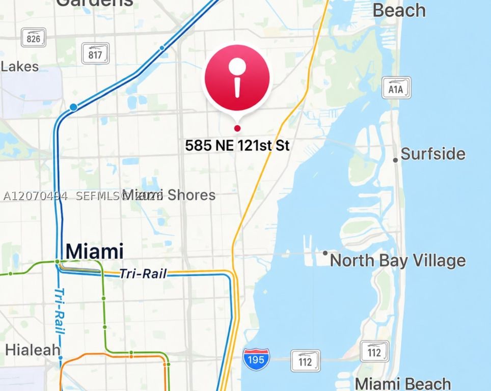 Image 1 of property listing at 585 NE 121st St, North Miami, FL 33161