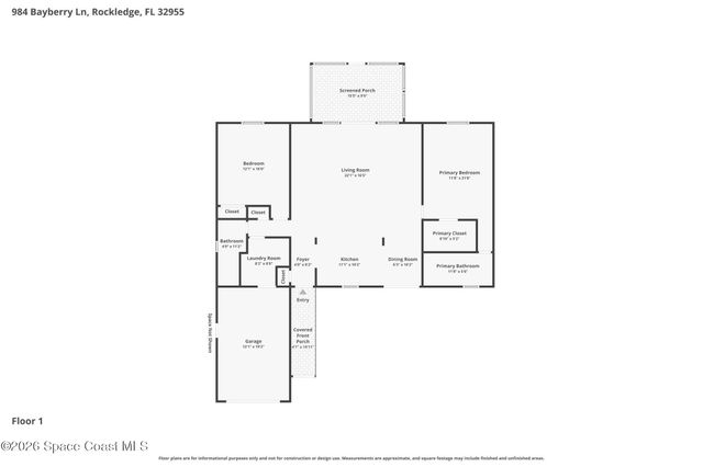 984 Bayberry Lane, Rockledge, FL 32955
