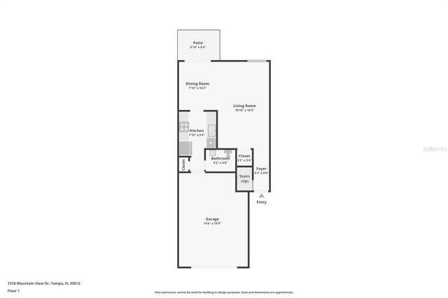 1310 MOUNTAINVIEW DRIVE 105, Tampa, FL 33612