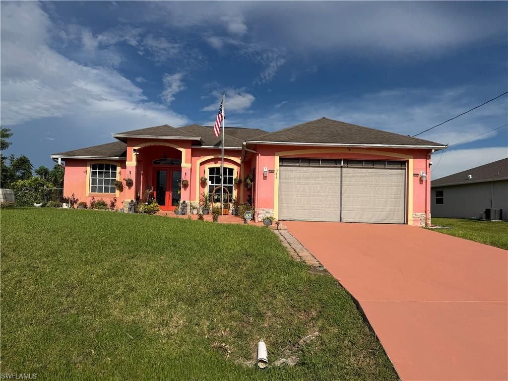 349 Piper AVE, LEHIGH ACRES, FL 33974 — exterior