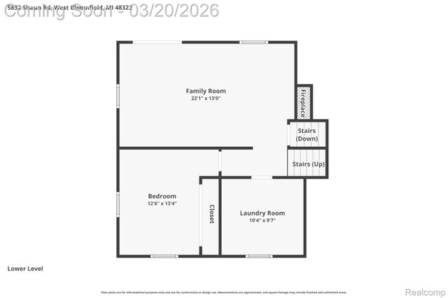 5832 Shaun Road, West Bloomfield Charter Township, MI 48322