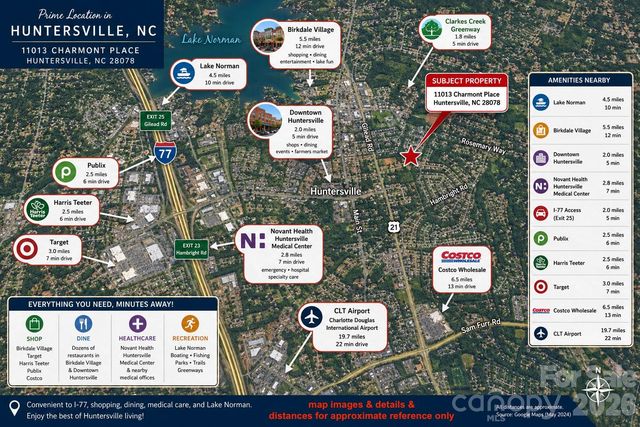 11013 Charmont Place, Huntersville, NC 28078