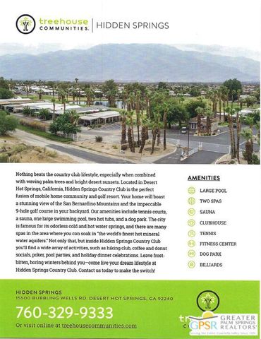 15500 Bubbling Wells Road 133, Desert Hot Springs, CA 92240