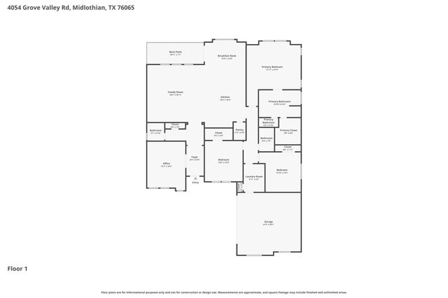 4054 Grove Valley Road, Midlothian, TX 76065