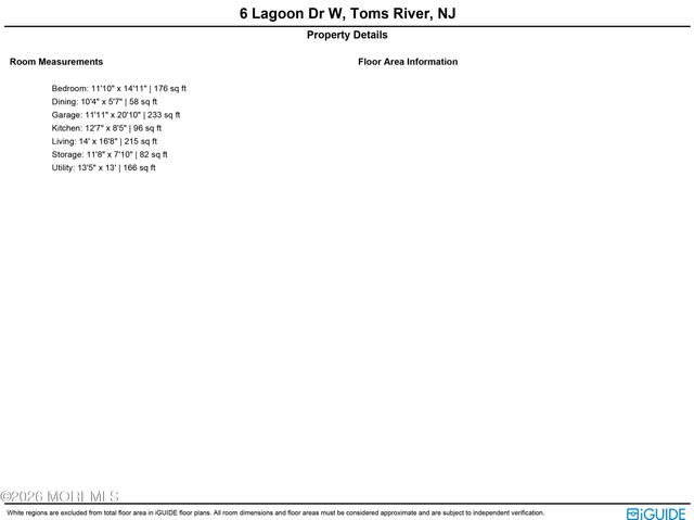 6 Lagoon Drive W, Toms River, NJ 08753