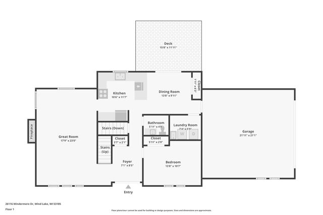 26116 Windermere DRIVE, Wind Lake, WI 53185
