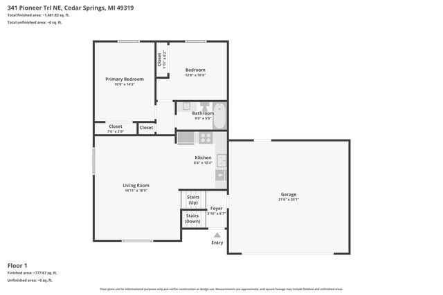341 Pioneer Trail, Cedar Springs, MI 49319