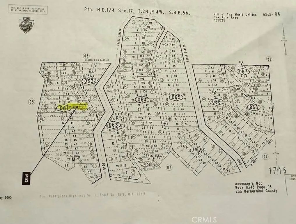 0 343-061-27-000, Cedarpines Park, CA 92322