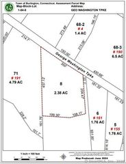Map Block # 1-04-8 (Lot 8 George Washington Turnpike, Burlington, CT 06013