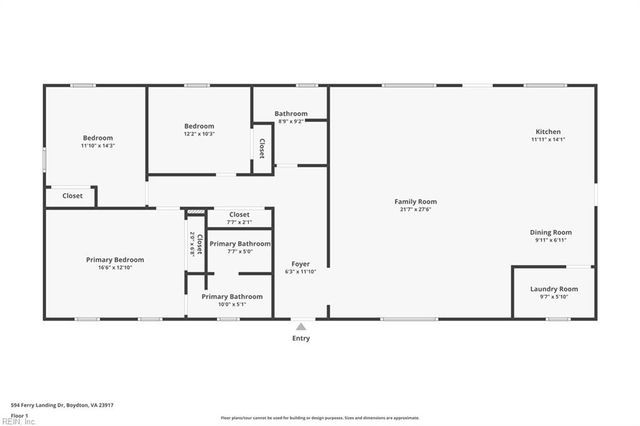 594 Ferry Landing DR, Boydton, VA 23917