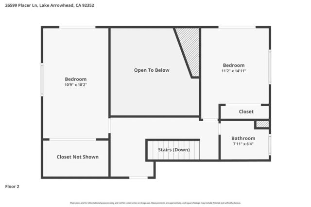 26599 Placer, Lake Arrowhead, CA 92352