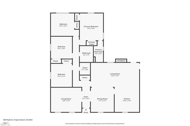 390 Phyllis CT, Virginia Beach, VA 23452