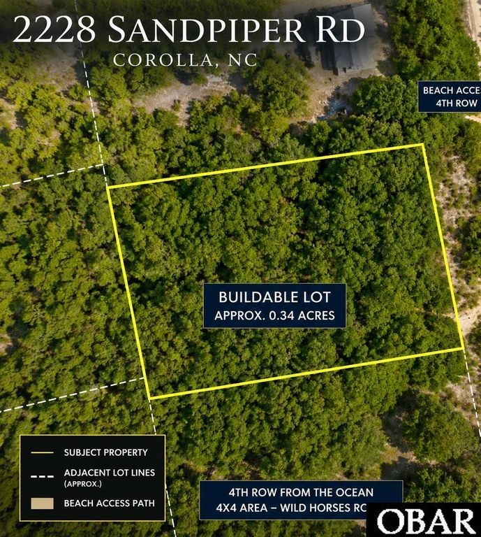 Image 5 of property listing at 2228 Sandpiper Road lot 11, Corolla, NC 27927