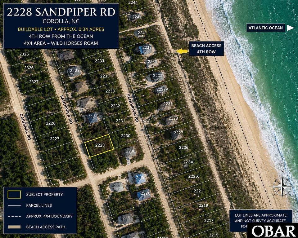 Image 6 of property listing at 2228 Sandpiper Road lot 11, Corolla, NC 27927