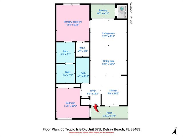 55 Tropic Isle Drive 37 U, Delray Beach, FL 33483