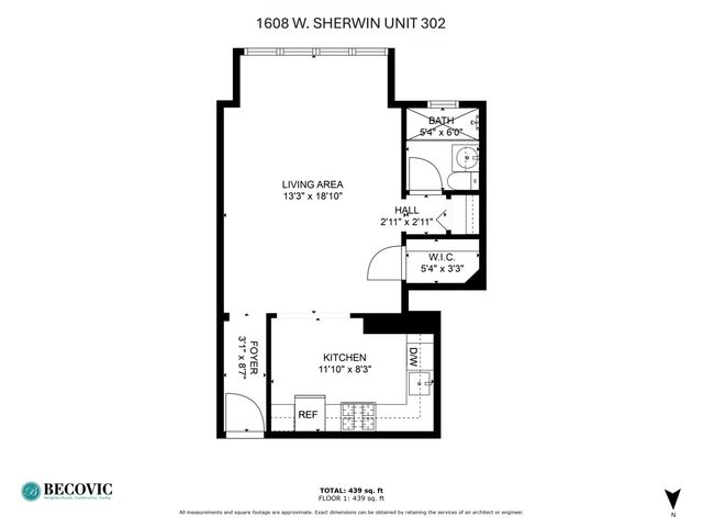 1608 W Sherwin Avenue 202, Chicago, IL 60626