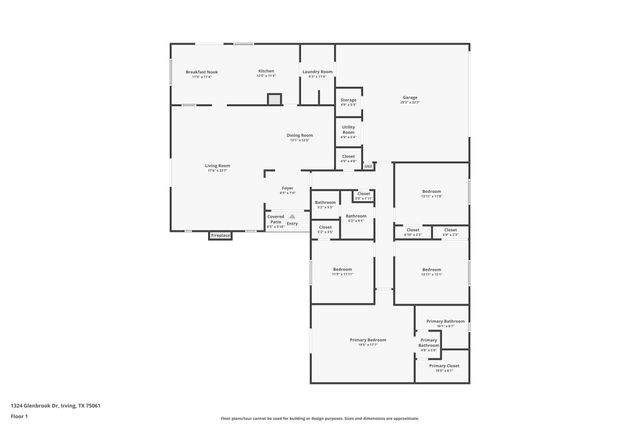 1324 Glenbrook Drive, Irving, TX 75061