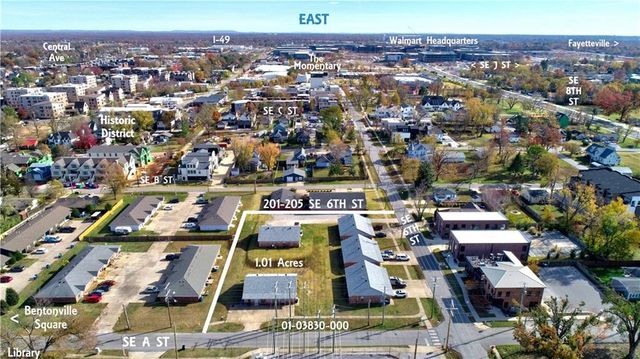201, 203, 205, 209, & 507 SE 6th & A. Street, Bentonville, AR 72712