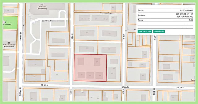 201, 203, 205, 209, & 507 SE 6th & A. Street, Bentonville, AR 72712
