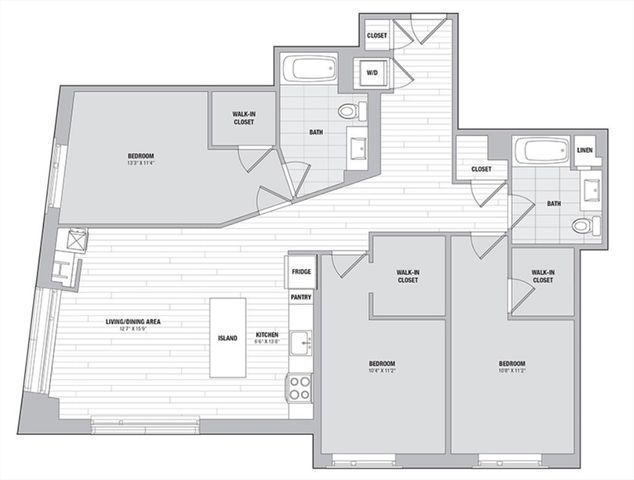 99 Kneeland St 1701, Boston, MA 02111