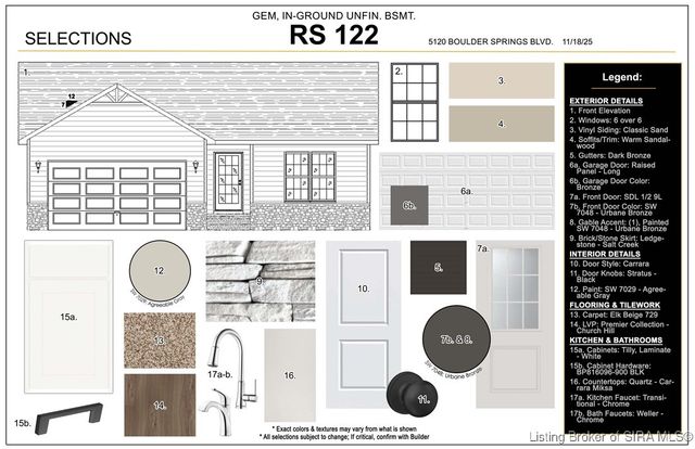 5120 - LOT 122 Boulder Springs Boulevard, Charlestown, IN 47111