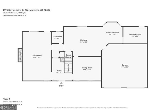 1875 Dovonshire Road SW, Marietta, GA 30064