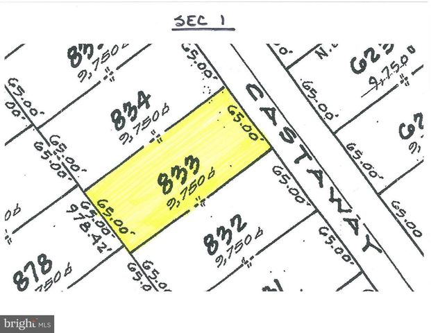 LOT 833 CASTAWAY DR, Greenbackville, VA 23356