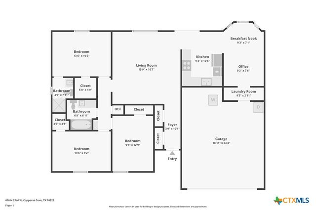 616 N 23rd Street, Copperas Cove, TX 76522