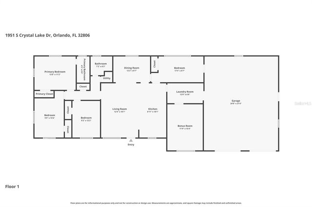 1951 S CRYSTAL LAKE DRIVE, Orlando, FL 32806