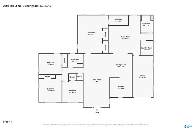 2808 8TH STREET NE, Center Point, AL 35215