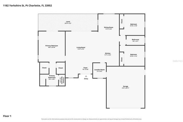 1182 YORKSHIRE STREET, Port Charlotte, FL 33952