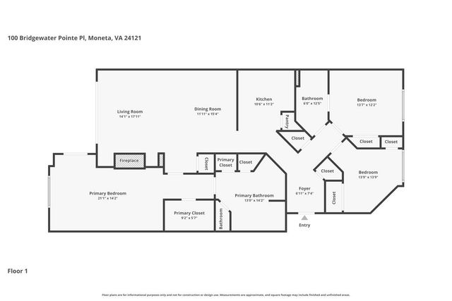 100 BRIDGEWATER POINTE PL 404, Moneta, VA 24121